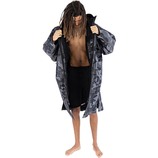 Dryrobe Advance Long Sleeve Change Robe V3 DR104V3 - Black Camo / Black